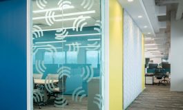 Wiley Interior of a corporate office building by Harvey Cleary Construction